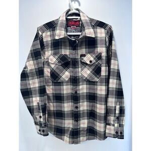 Dixxon Flannel Company Cro Maggs Mens XS Plaid Long Sleeve‎ Button Up Shirt